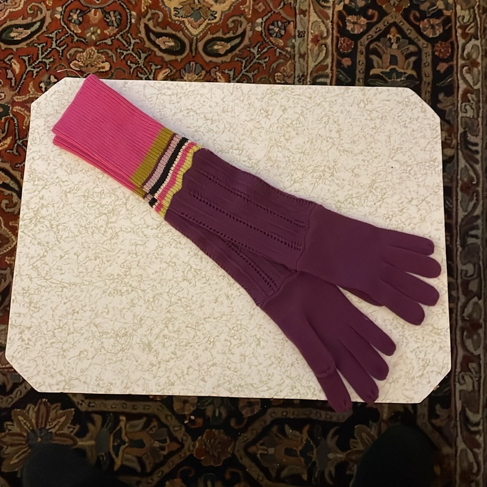 RARE Missoni Purple Long Gloves OS NWOT Never Worn or Even Tried On